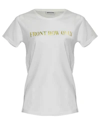 Front Row Only Tee White