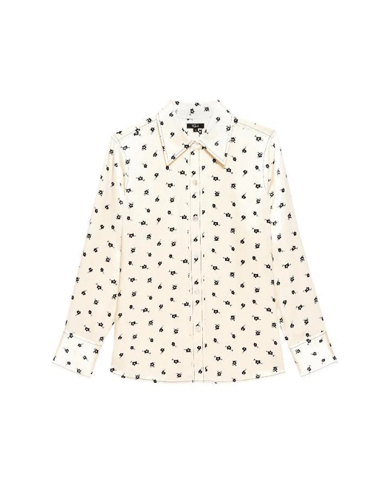 Andrea Floral Satin Blouse