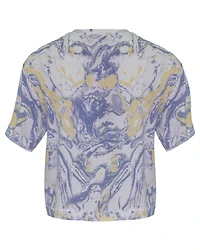 Boxy Marble Print T-Shirt