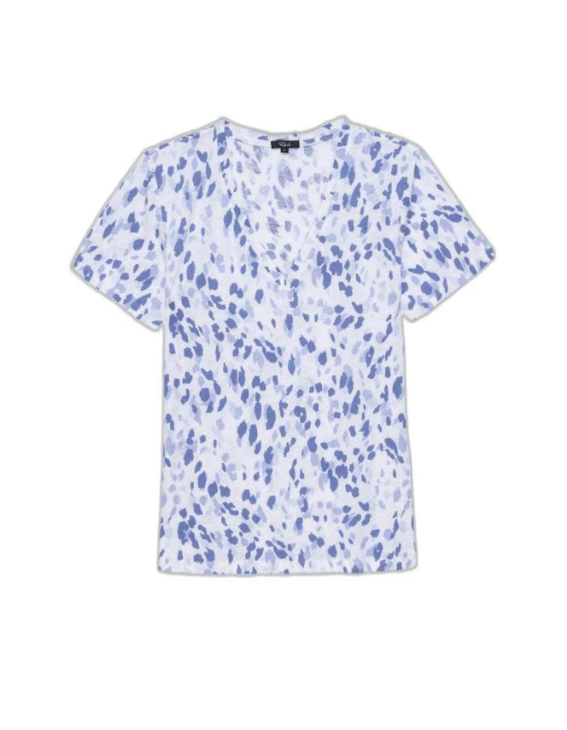 Cara Blue Spotted Tee