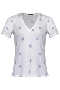 Cara V-Neck Celestial Stars Shirt