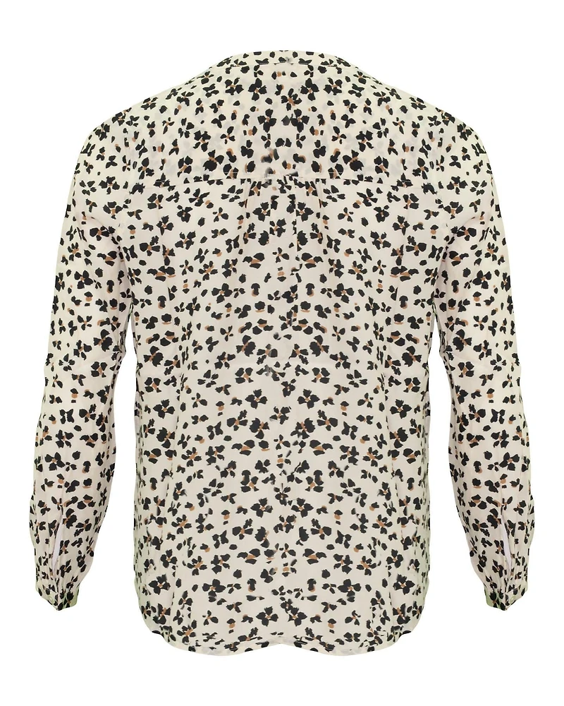 Eloise Ivory Floral Cheetah