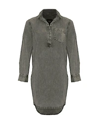 Elva Denim Long Shirt/Dress