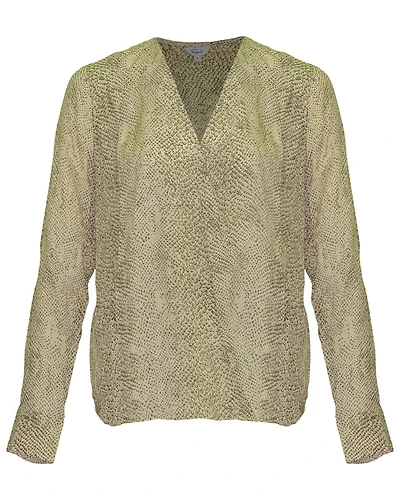 Hillary Snakeskin Print Top
