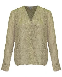 Hillary Snakeskin Print Top