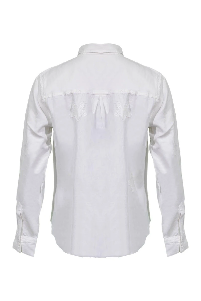 Ingrid Raw White Stars Shirt