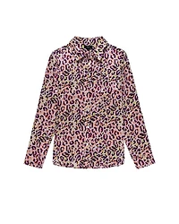 Kate Neon Cheetah Silk Shirt