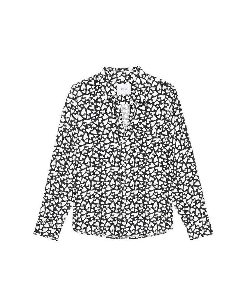 Kathryn Heart Print Blouse