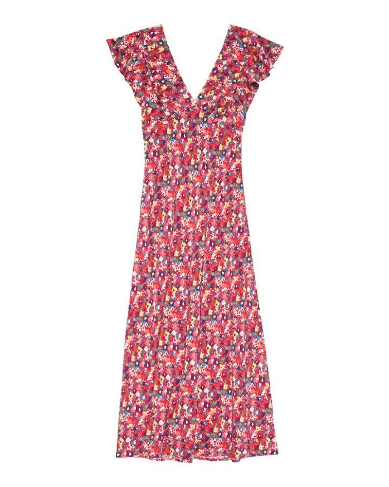 Kenz Scarlet Floral Dress