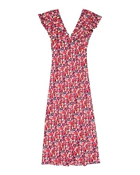 Kenz Scarlet Floral Dress