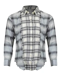 Pistachio Frost Mixed Plaid Shirt