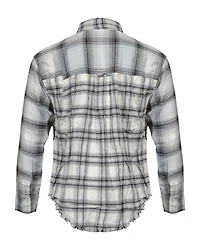 Pistachio Frost Mixed Plaid Shirt