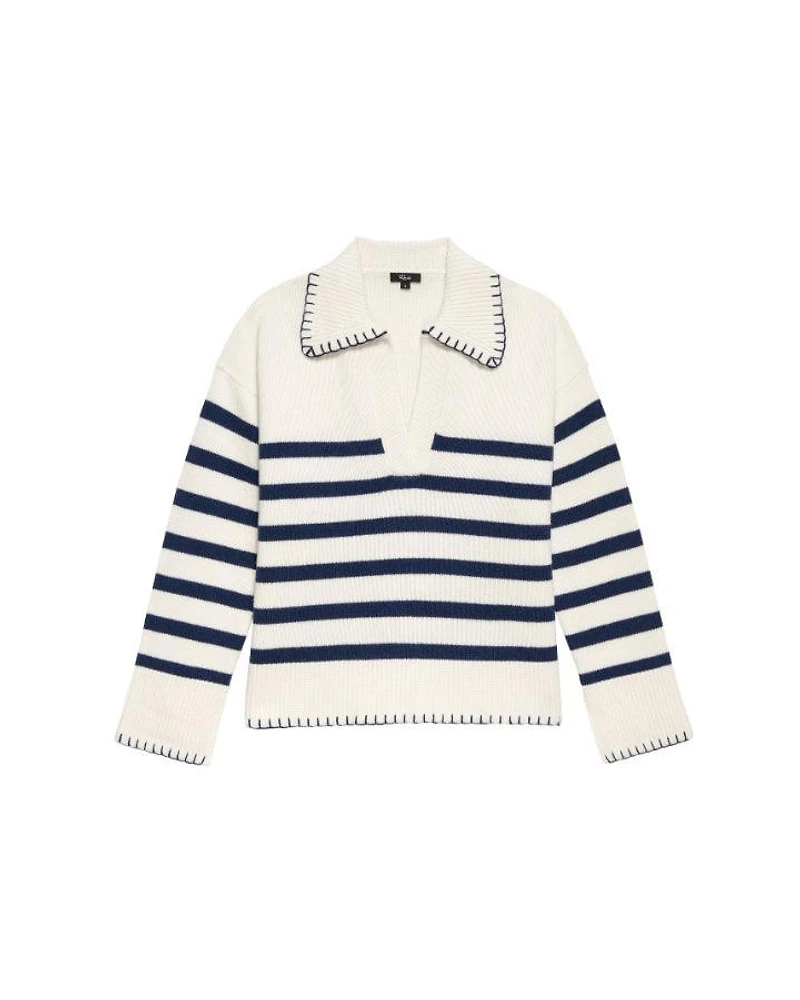 Rails Athena Stripe Cashmere Pullover