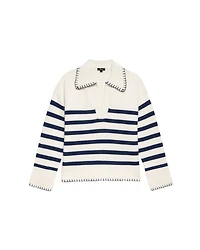 Rails Athena Stripe Cashmere Pullover