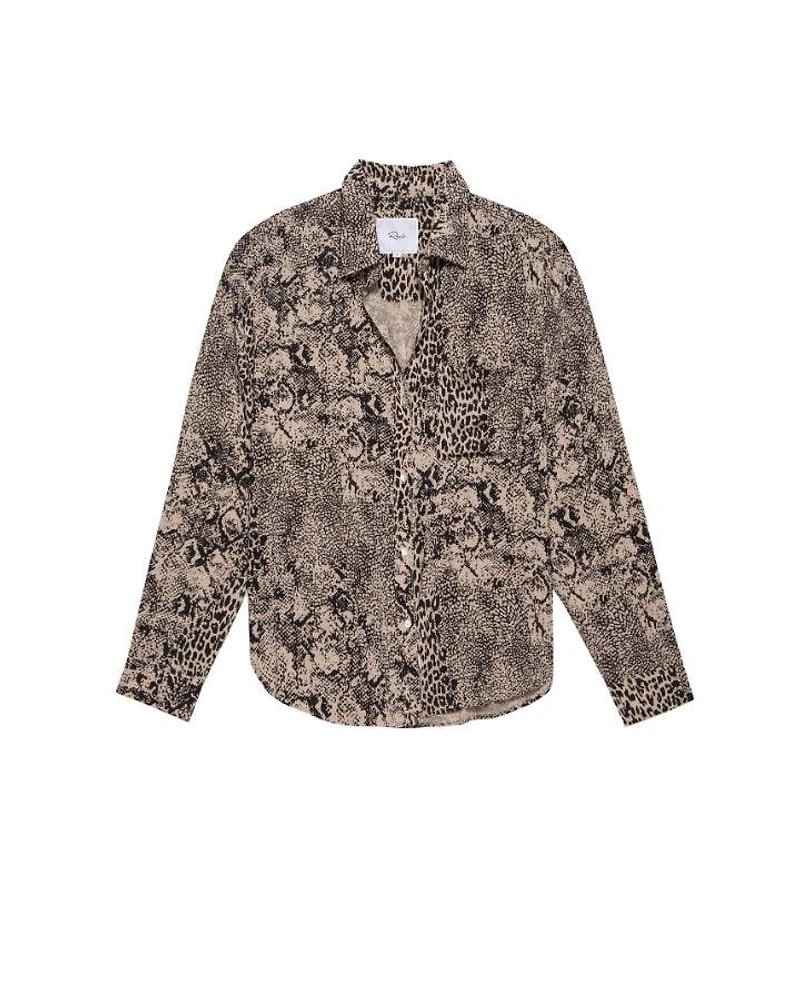 Rails Josephine Taupe Mixed Animals Print Shirt