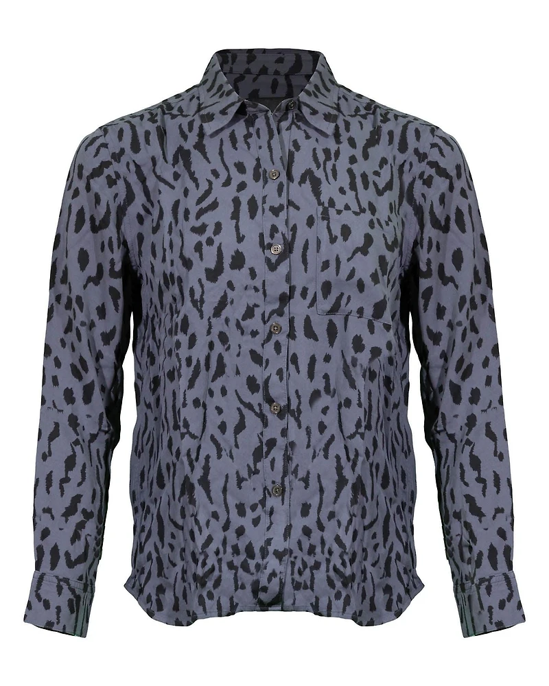 Rocsi Cheetah Shirt Charcoal