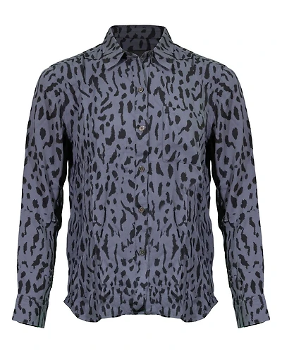 Rocsi Cheetah Shirt Charcoal