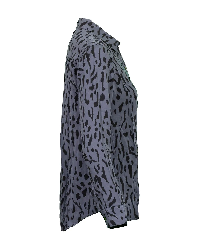 Rocsi Cheetah Shirt Charcoal