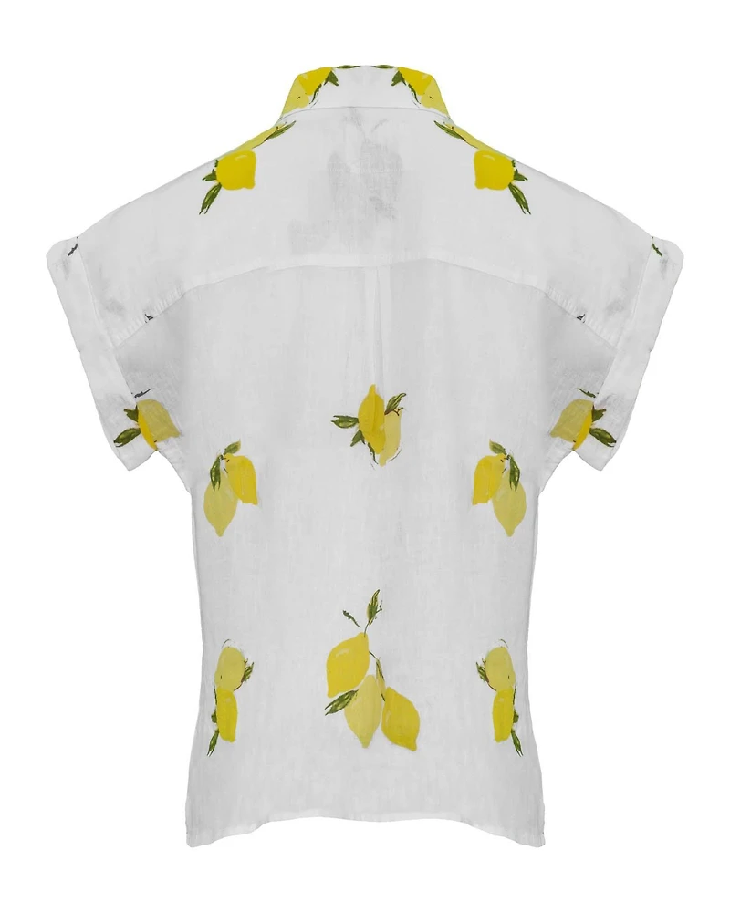 Whitney Lemon Print Shirt