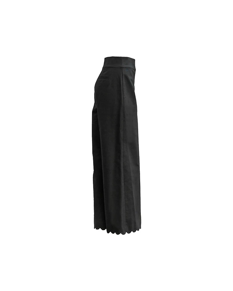 Scalloped Crop Pant