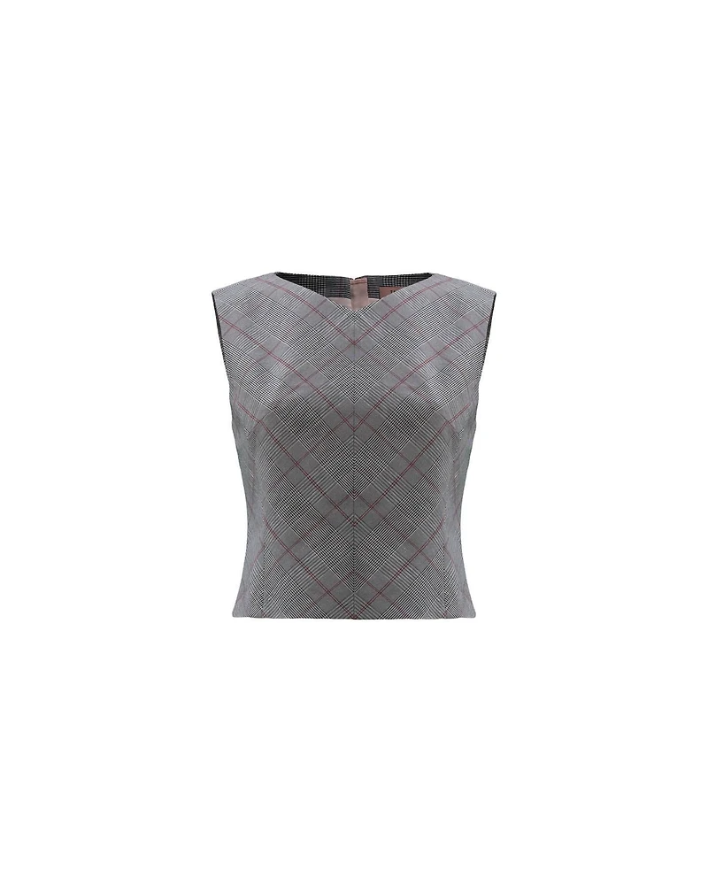 Tailored Summer Check Top
