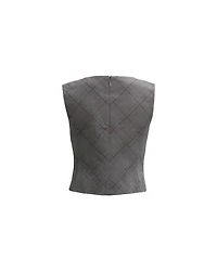Tailored Summer Check Top