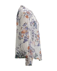 Toile Floral Print  Top