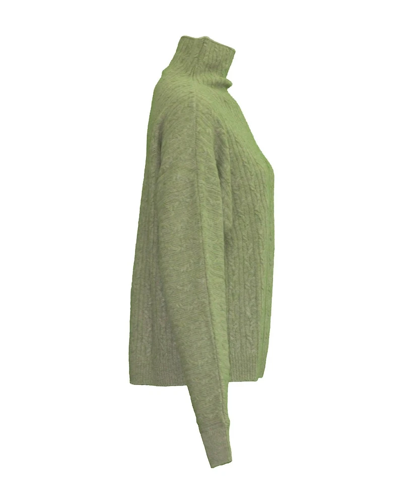 Cashmere Funnel Neck Pullover