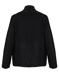 Cashmere Rib Cardigan Black