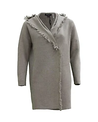 Fringe Hooded Cardi