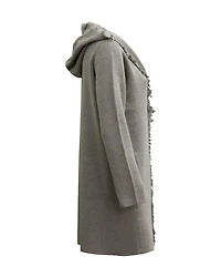 Fringe Hooded Cardi