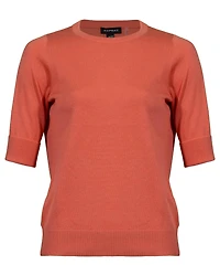 Knit Crew Neck Top Sunset