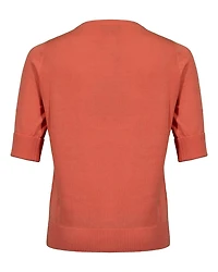 Knit Crew Neck Top Sunset