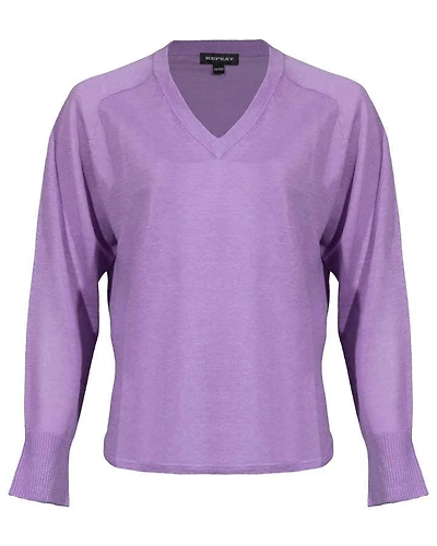 Linen V-Neck Pullover