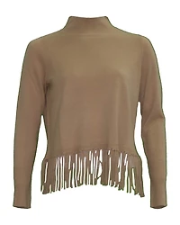 Mock Fringe Pullover