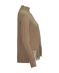 Mock Fringe Pullover