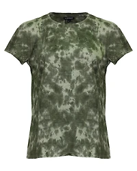 Mottled Print Linen T-Shirt