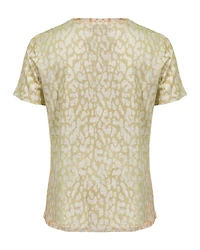 Ombre Print Linen T-Shirt