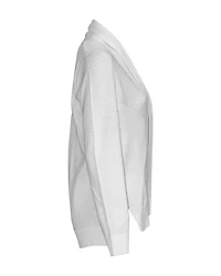 Ribbed Knit Detail Cardigan