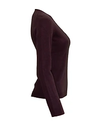V Neck Cashmere Sweater Burgundy