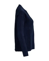 V Neck Non Wool Knit Navy