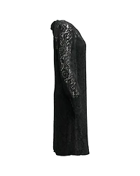 Lace Long Sleeve Dress Black