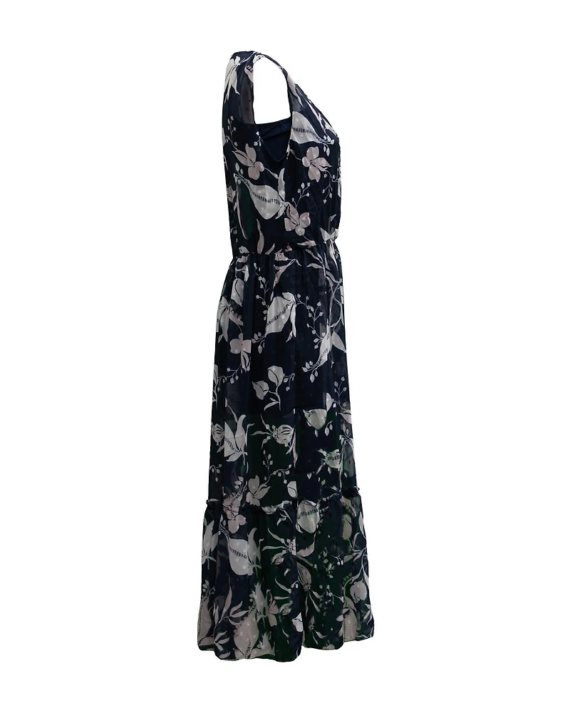 Sheer Print Dress