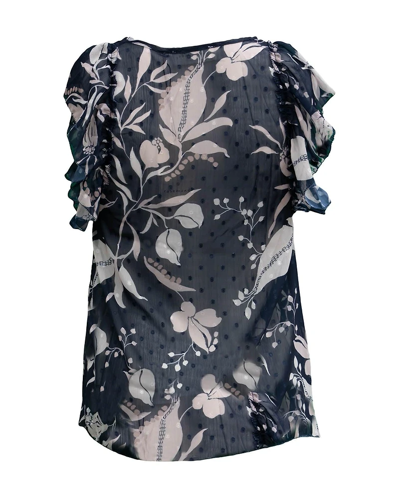 Sheer Print Top