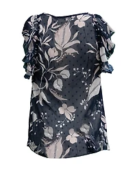 Sheer Print Top
