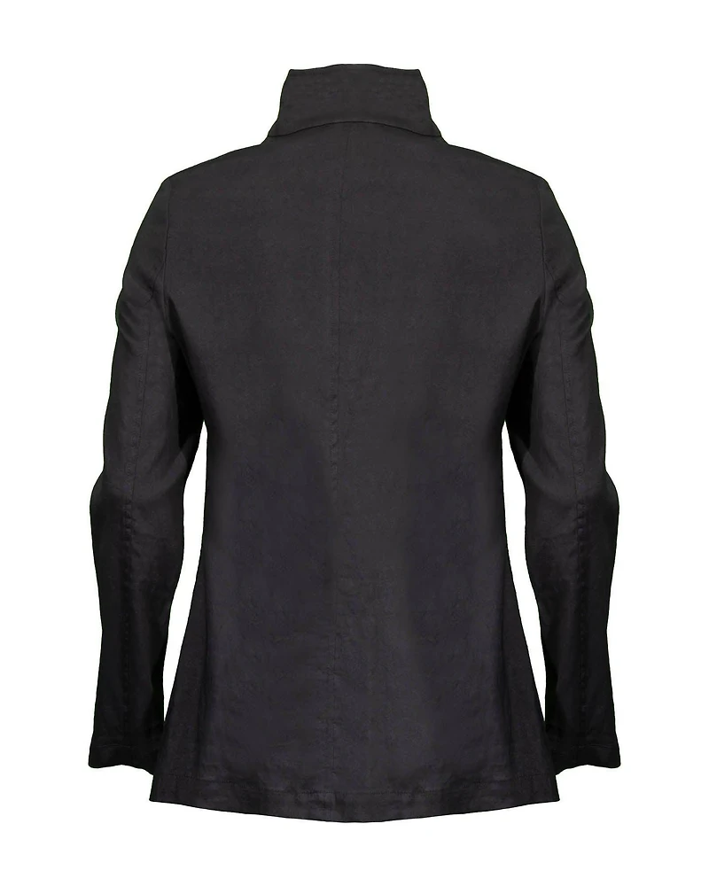 Asymmetric Linen Jacket