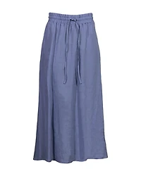 Flared Linen Long Skirt