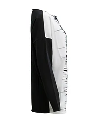 Graphic Striking Contrast Sweater