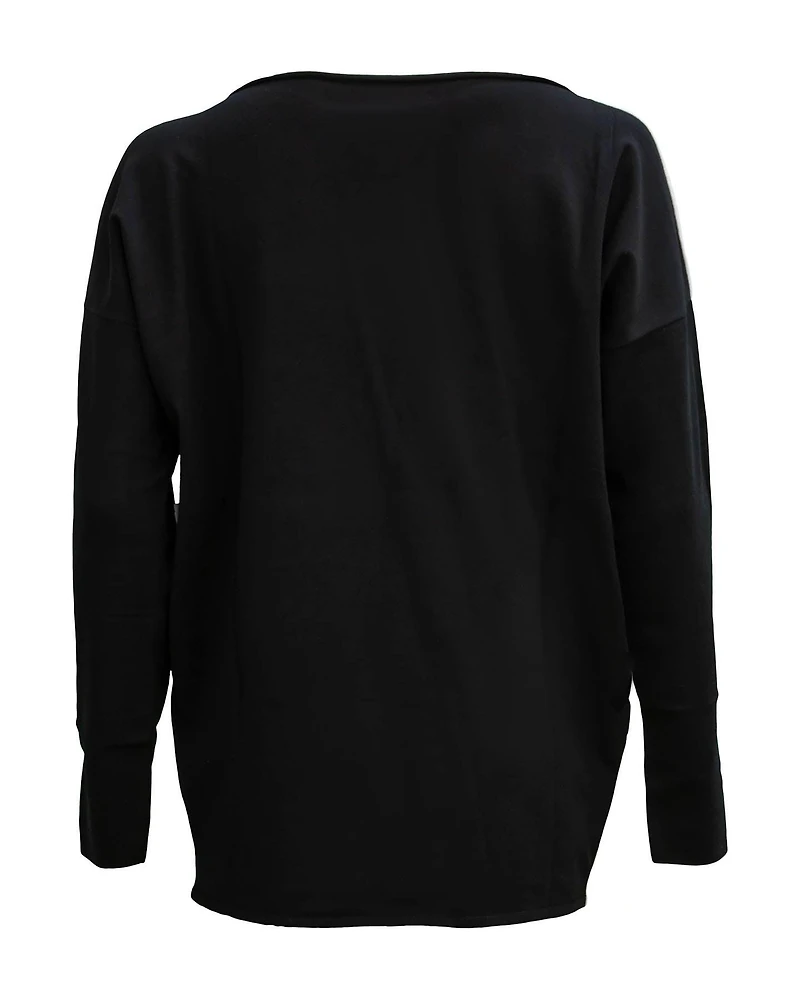 Graphic Striking Contrast Sweater