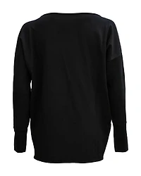 Graphic Striking Contrast Sweater
